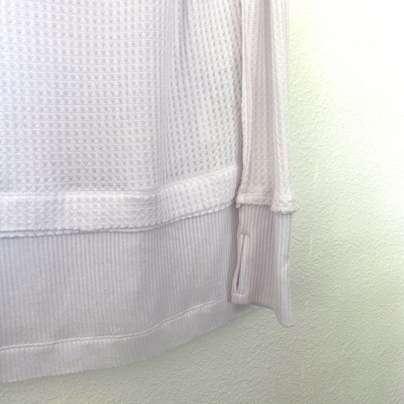 Free People White North Shore Thermal Top Tunic - Picture 6 of 8